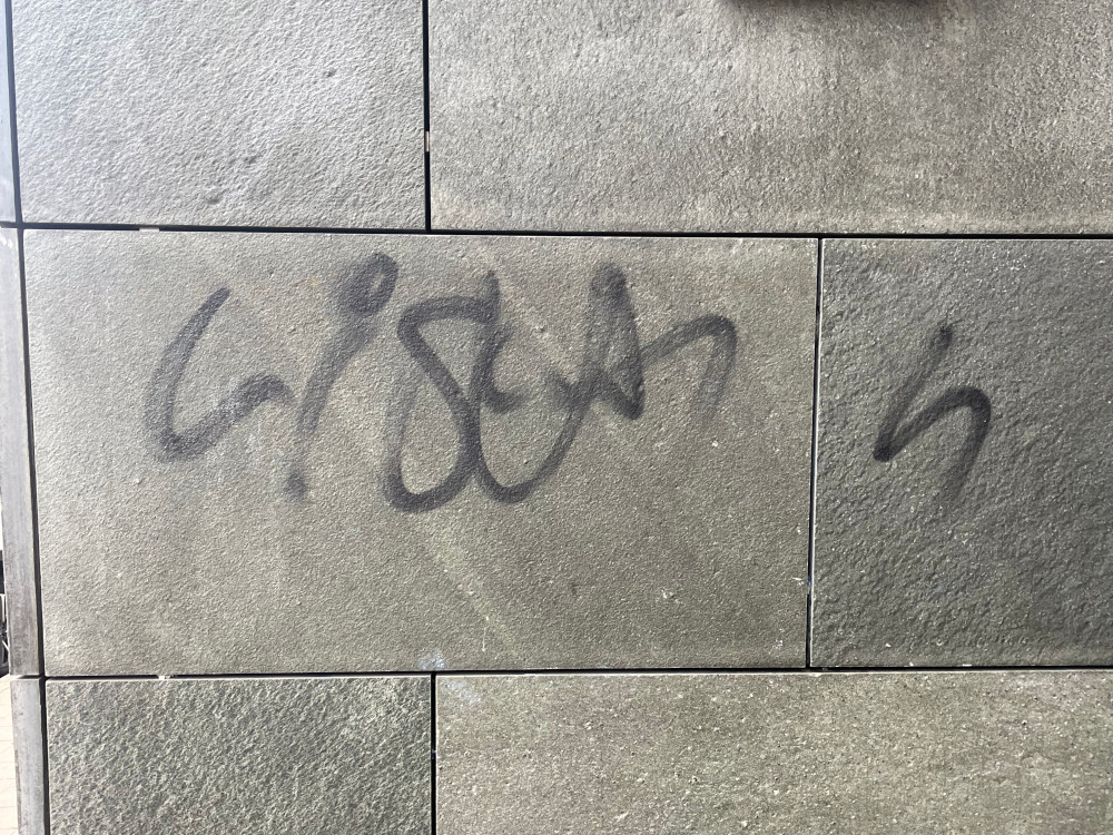 Graffiti Entfernung Bochum vorher